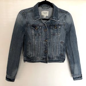 I love H81 Denim Jean Cropped Jacket size Small